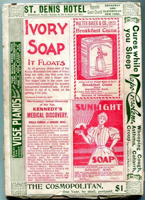 The Cosmopolitan Magazine August 1896- Remington- rare vg