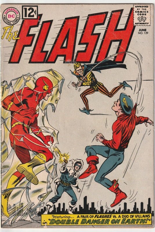 The Flash # 129 VG+ DC 1962 1st Silver Age Justice Society Of America [R3]