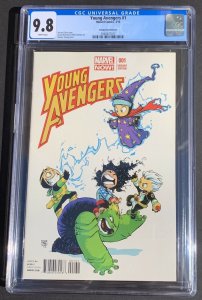 Young Avengers #1 (2013) CGC 9.8 Skottie Young Variant Cover America Kid Loki