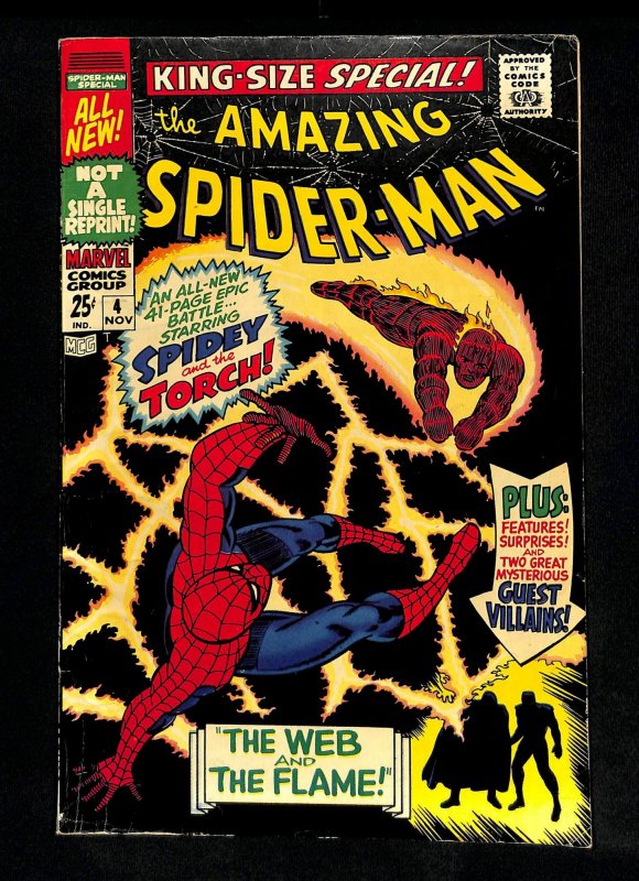 Amazing Spider-Man Annual #4 Human Torch! Mysterio!