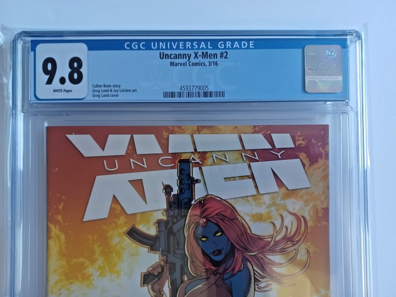 Uncanny X-Men #2 - Mystique - 2016 - CGC 9.8