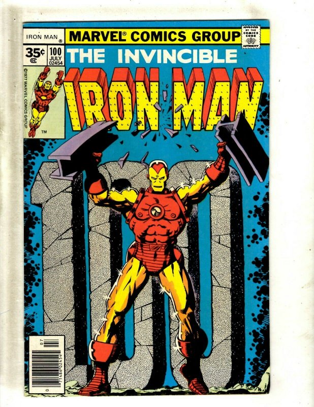 Iron Man # 100 VF/NM Marvel Comic Book Avengers Hulk Thor Captain America J462