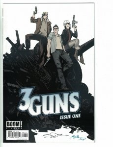3 Guns #1 VF/NM signed by Steven Grant - Boom Studios 2013 - sequel to 2 Guns