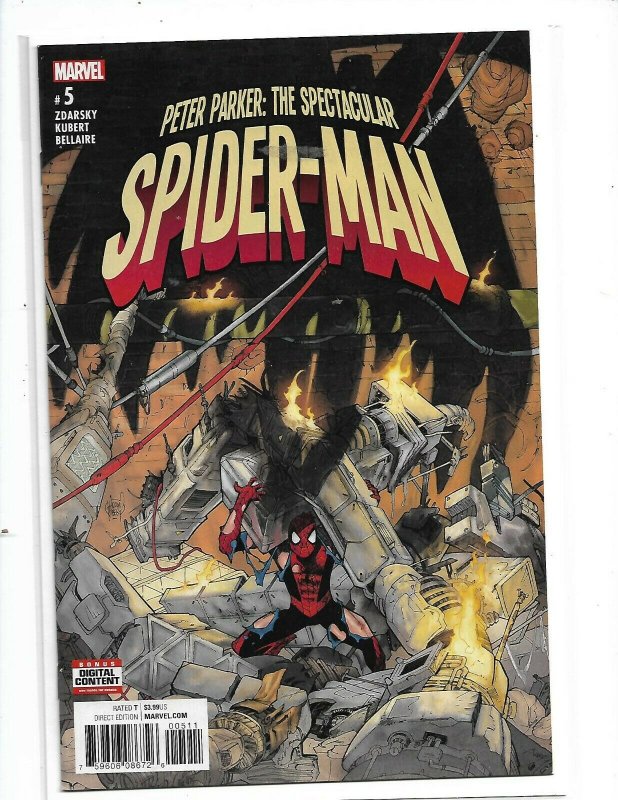 PETER PARKER: THE SPECTACULAR SPIDER-MAN #5 (2017) ZDARSKY, KUBERT, MARVEL, Nw82