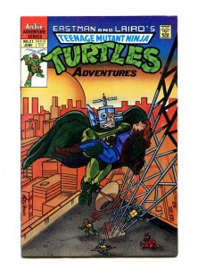 Teenage Mutant Ninja Turtles Adv. #21 -  Ken Mitchroney Cover (8.5) 1991