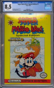 SUPER MARIO BROS SPECIAL EDITION #1 CGC 8.5 WHITE PAGES