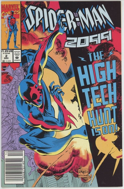 Spider-Man 2099 #2 (1992) - 9.4 NM *Nothing Ventured* Newsstand