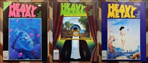 HEAVY METAL Vol.3 #9, 10, 11 Sharp Set Of 3 1980 FANTASY ART Legendary Creators