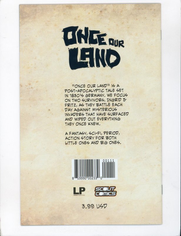 Once Our Land #1 Second Print Cover (2016)