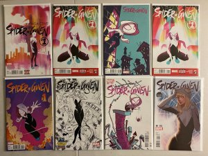 Spider-Gwen #1's comics lot 10 diff 8.0 (2015-23)