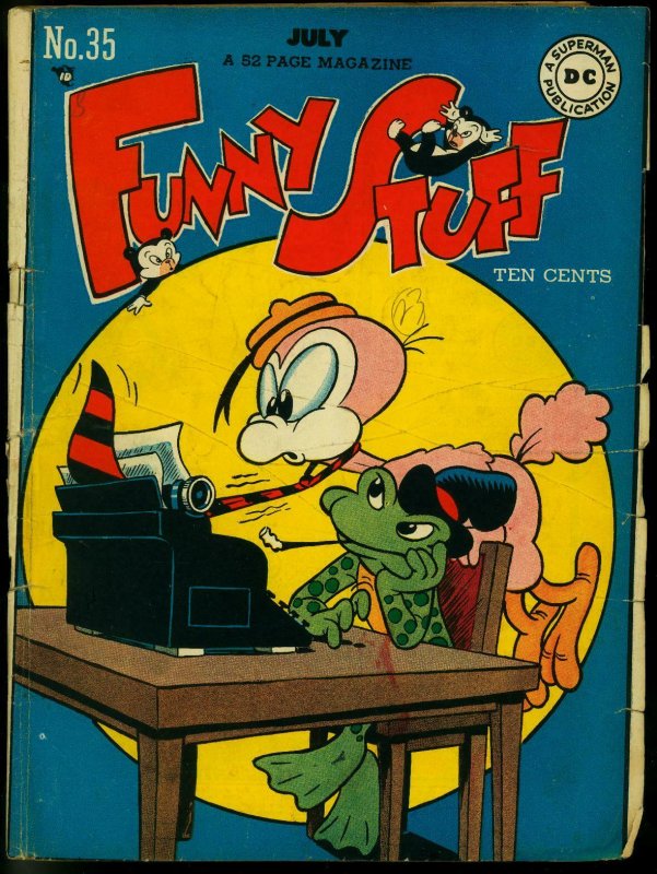 FUNNY STUFF #35 1948-DC COMICS-DODO & FROG ISSUE WACKY G/VG