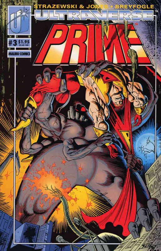 Prime (Vol. 1) #3 VF ; Malibu | Ultraverse