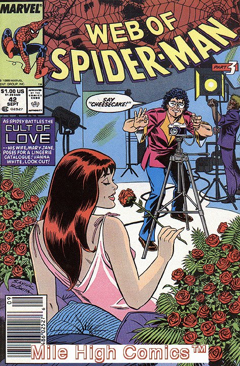 WEB OF SPIDER-MAN (1985 Series)  (MARVEL) #42 NEWSSTAND Fine Comics Book