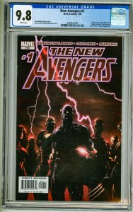 The New Avengers #1 (2007) CGC 9.8! White Pages!