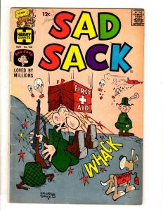 Lot Of 8 Sad Sack Harvey Comic Books # 99 112 125 146 154 159 165 209 Army JL40