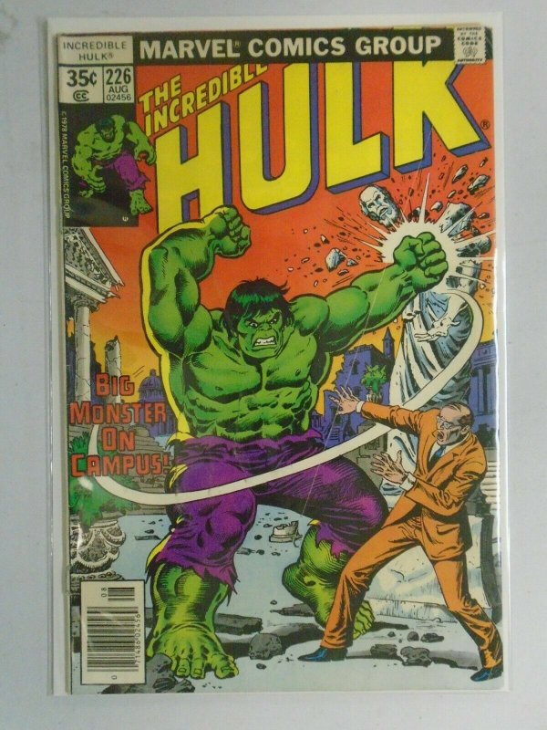 Incredible Hulk #226 News Stand edition 3.0 GD VG (1978 1st Series)