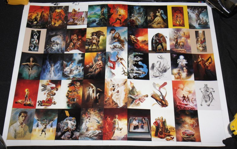 BORIS VALLEJO PROOF SHEET - 2pc Uncut Card Set Fantasy