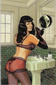 Bettie Page Alien Agenda # 4 Jimmy Broxton 1:25 Virgin Variant Cover !!  NM 