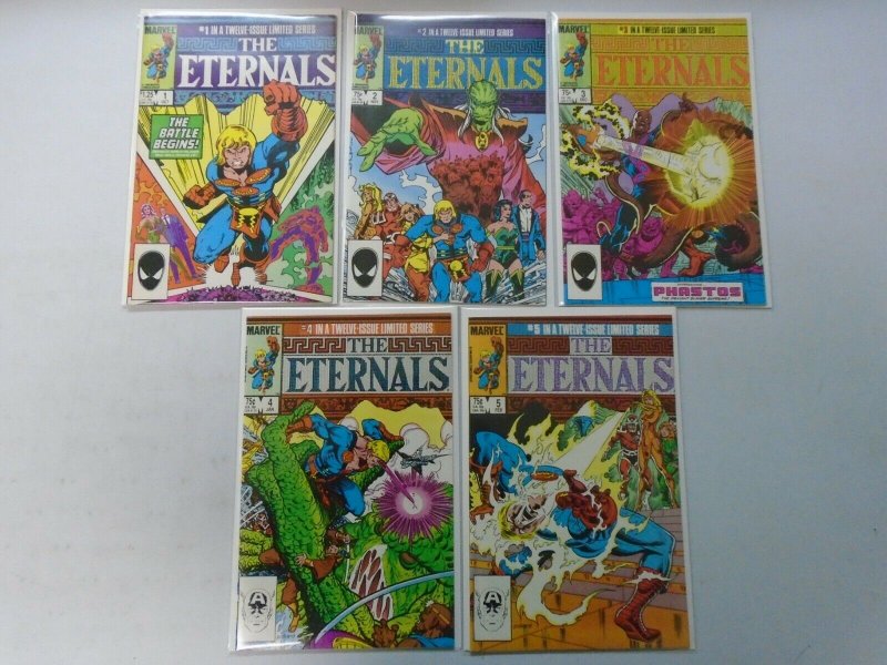 The Eternals lot 10 different issues from #1-12 8.0 VF (1985-86 2nd Series)