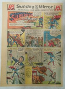 Superman Sunday Page #406 by Wayne Boring from 8/10/1947 Size ~11 x 15 inches