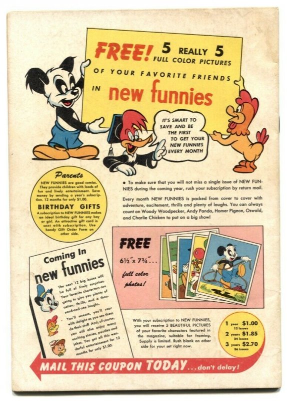 New Funnies #159 1950- WOODY WOODPECKER- Easter cover
