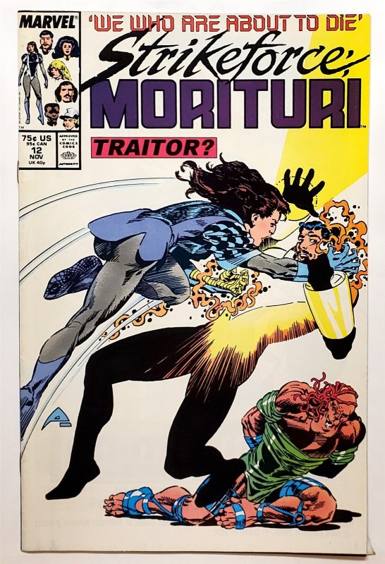 Strikeforce: Morituri #12 (Nov 1987, Marvel) 6.0 FN