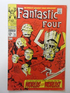Fantastic Four #75 (1968) GD+ Condition centerfold detached