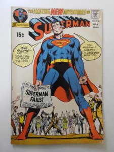 Superman #240 (1971) VG- Condition moisture stain