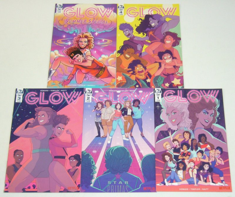 GLOW #1-4 VF/NM complete series + summer special - based on the netflix show