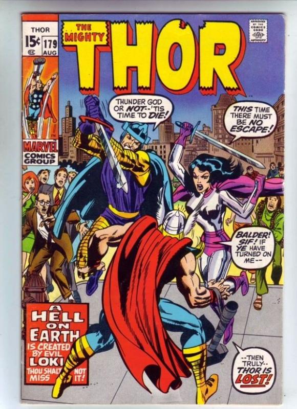 Thor 179 strict NM- 9.2 High-Grade Jack Kirby  Tons Posted, Free U.S. Ship!