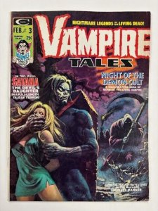 VAMPIRE TALES #3 (Marvel,2/1974)  nice FINE Morbius, 2nd Satana bronze age