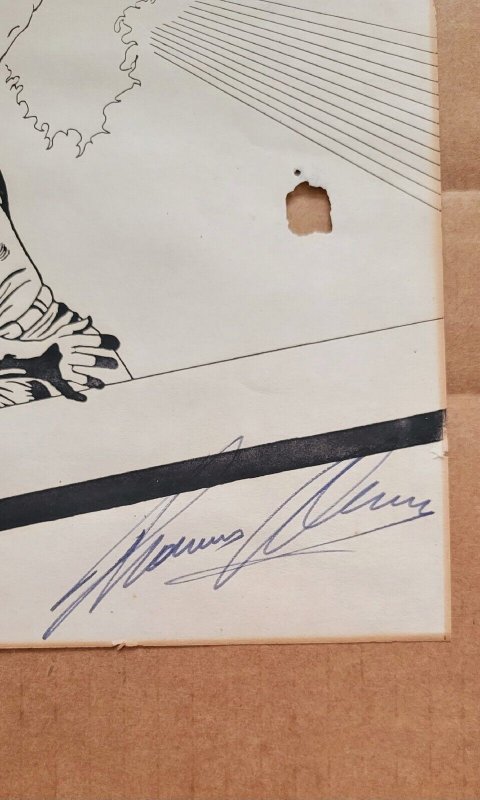 HUMAN TORCH Johnny Storm FF Artist-Signed Proof Page Comic Art 8.5×11