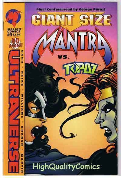 MANTRA #1 Giant Size, vs Topaz, 1994, VF/NM