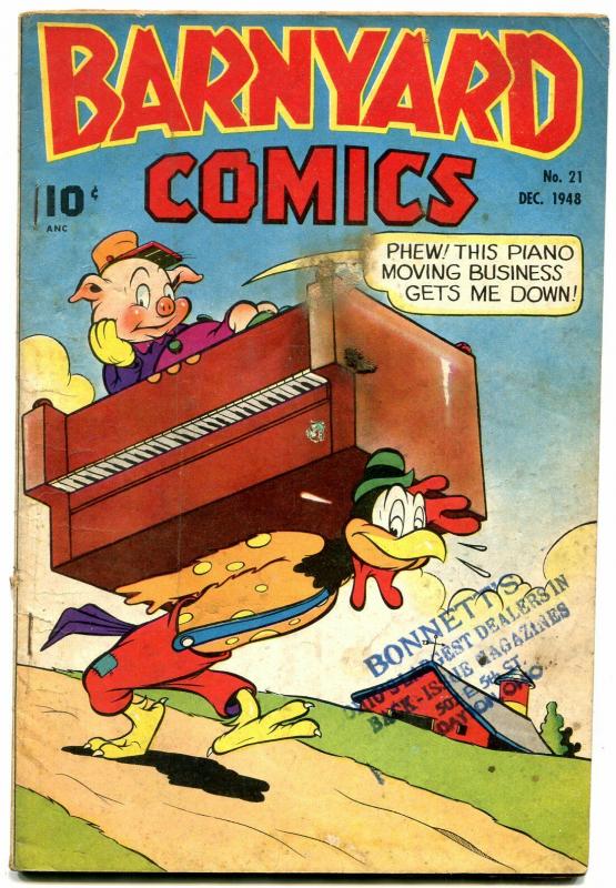 Barnyard Comics #21 1948- Frazetta- Golden Age Funny Animals VG-