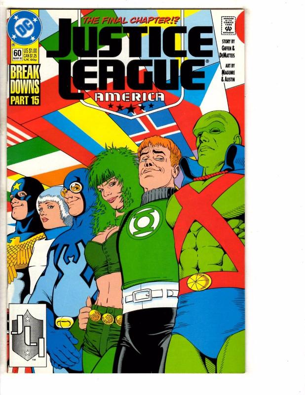 Lot Of 8 Justice League DC Comics Europe 1 14 24 America 50 60 61 62 63 J256