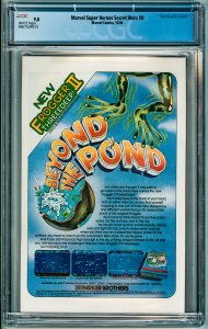 Marvel Super Heroes Secret Wars #8 CGC 9.8! White Pages!