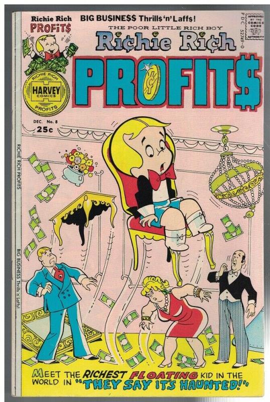 RICHIE RICH PROFITS 8 VG-F Dec. 1975