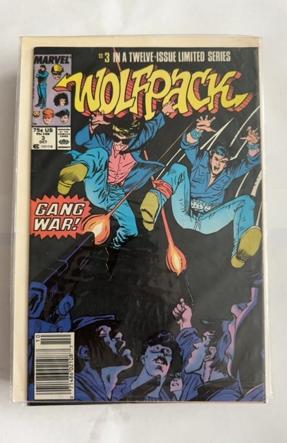 Wolfpack #3 (1988) NEWSSTAND EDITION