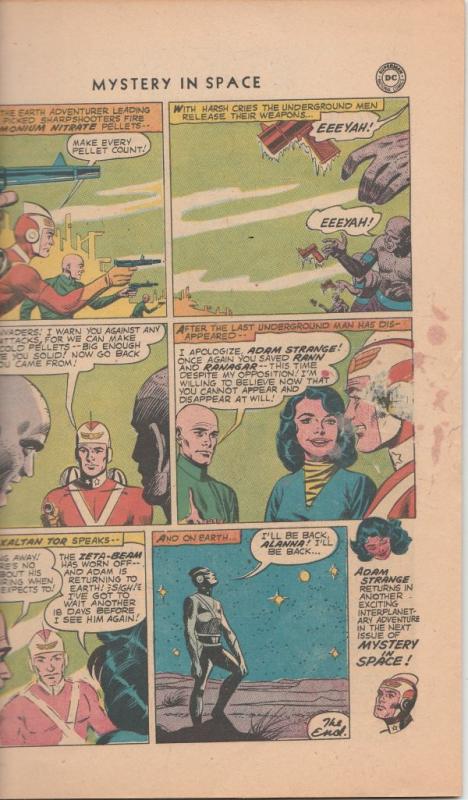 Mystery in Space #54 (Sep-59) VG- Affordable-Grade Adam Strange