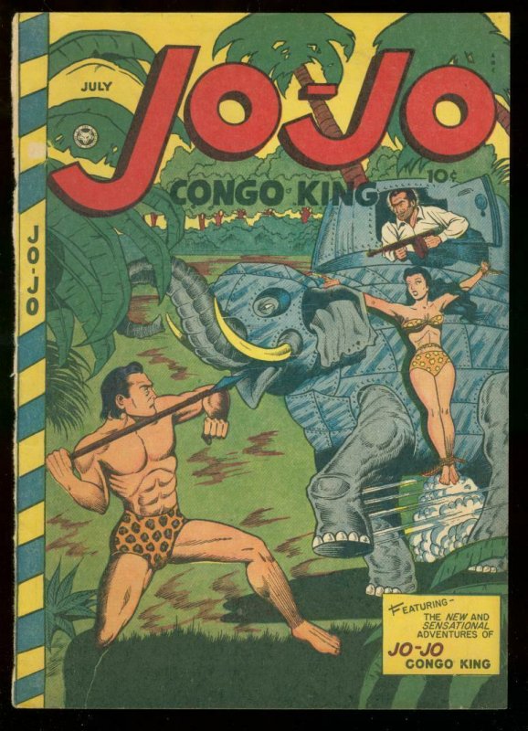 JO-JO CONGO KING #7 1947 COVER ONLY!!! BARGAIN FOX PUBS P