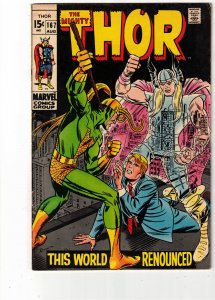 Thor #167 (1969) FN Mid-Grade Loki, Jack Kirby key! New Hit TV Series 2nd season