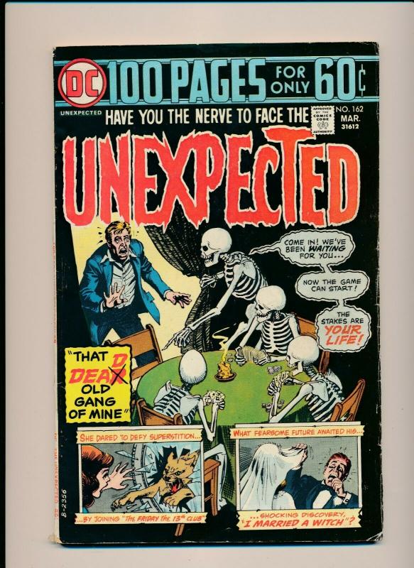 DC UNEXPECTED #162 1974 That DEAD Old Gang of Mine G/VG  (PF790) 