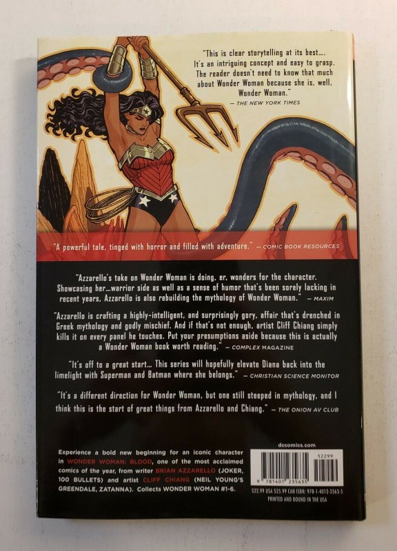 WONDER WOMAN VOL.1 BLOOD NEW 52 HARD COVER GRAPHIC NOVEL DC NM