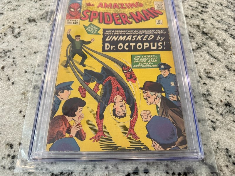 Amazing Spider-Man # 12 CGC Graded 4.0 Marvel Comic Book Doctor Octopus JH18
