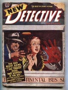 NEW DETECTIVE-March 1945-POPULAR-Ray Bradbury-Pulp Magazine