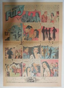 Miss Fury Sunday by Tarpe Mills from 7/12/1942 Size: 11 x 15  Very Rare Year #2