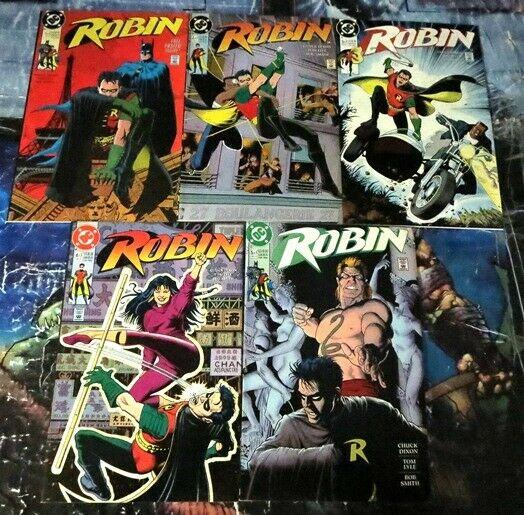 ROBIN (1990) 1-5 FIRST SERIES, WITH BATMAN!!!