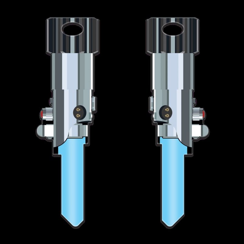 Star Wars Key Blanks Schlage Lukes Blue Lightsaber