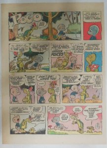 Pogo Sunday Page by Walt Kelly from 9/29/1957 Tabloid Size: 11 x 15 inches