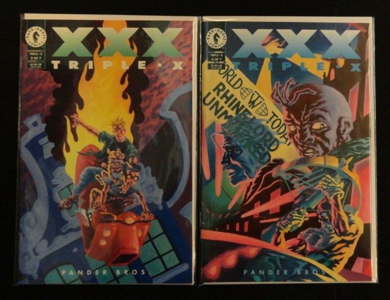 XXX TRIPLE X FULL SET 1 2 3 4 5 6 7 PANDER BROS Dark Horse Xander Cage #1-7